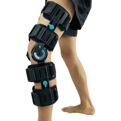 Leg Adjustable Ankle Joint Support, Hinged ROM Knee Brace, for  Acl/Ligament/Sports Injuries, Fracture, Postoperative Recovery, Meniscus  Protection