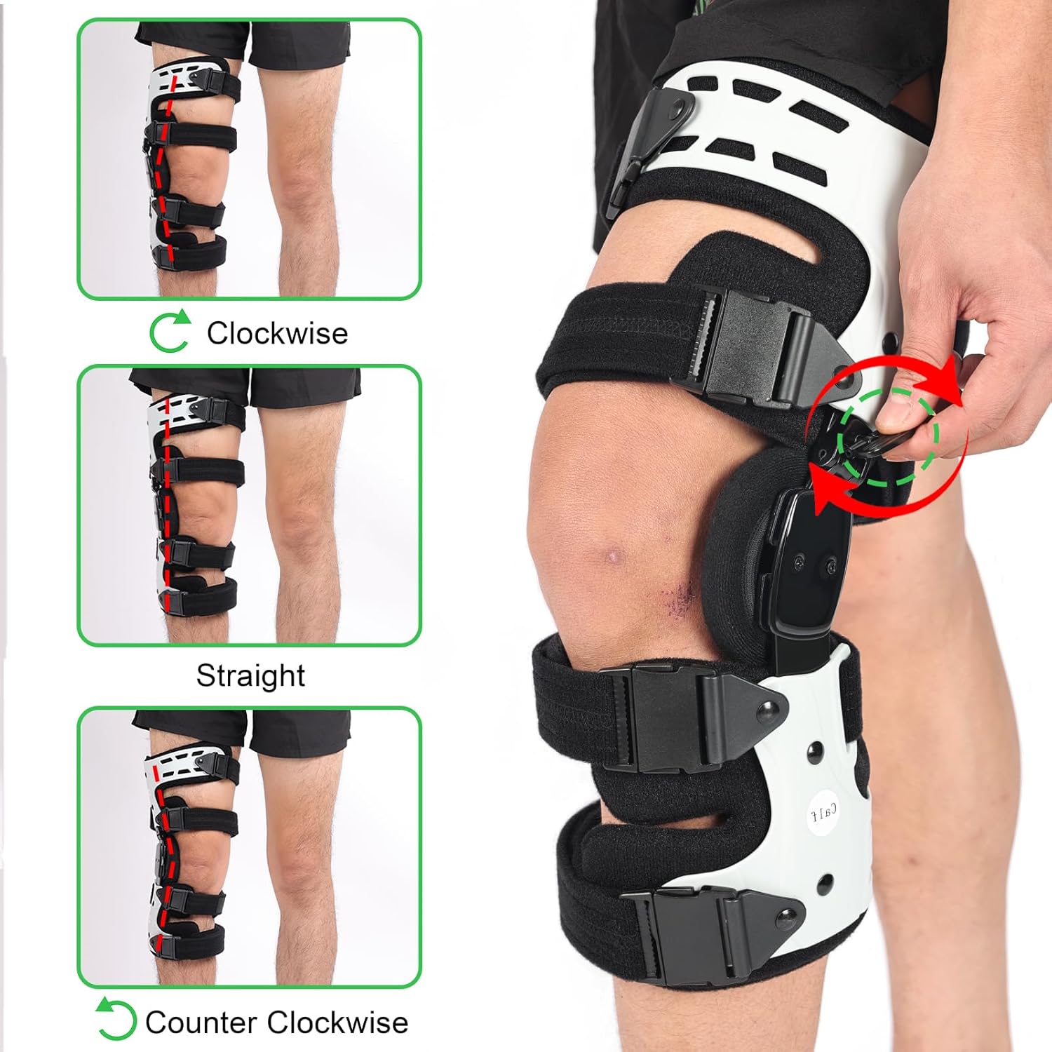 OA Unloader Knee Brace, Adjustable Metal Medial & Lateral Valgus Knee Support