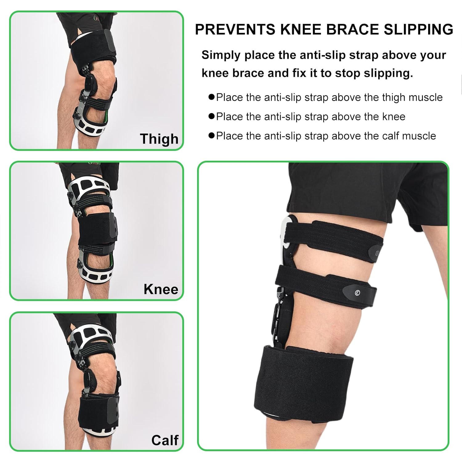 Orthomen Knee Brace Anti-Slip Strap, Adjustable