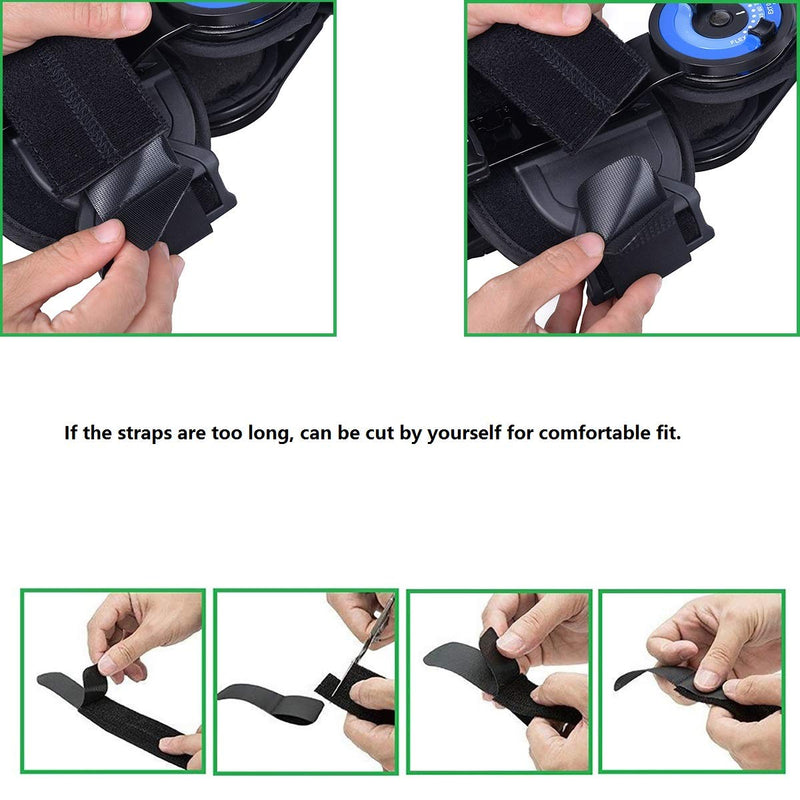 Adjustable Knee Brace Support Hinged Knee Brace Post Op Knee Brace Knee  Support Adjustable Leg Stabilizer Recovery Immobilization After Surgery for